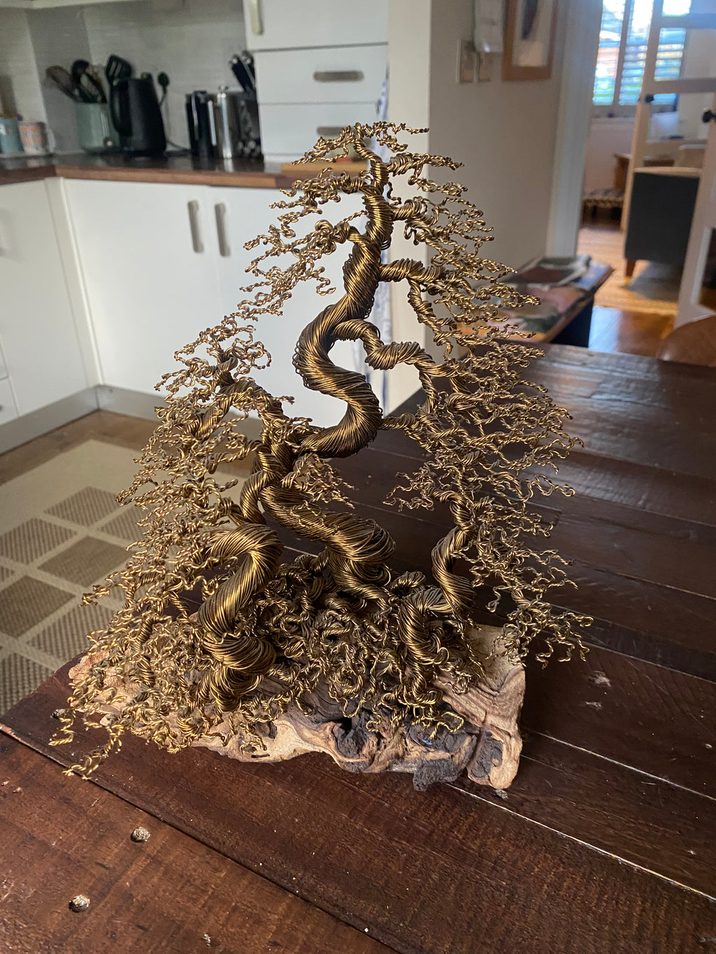 Upright/ InformalBonsai Sculpture (Bronze Color)