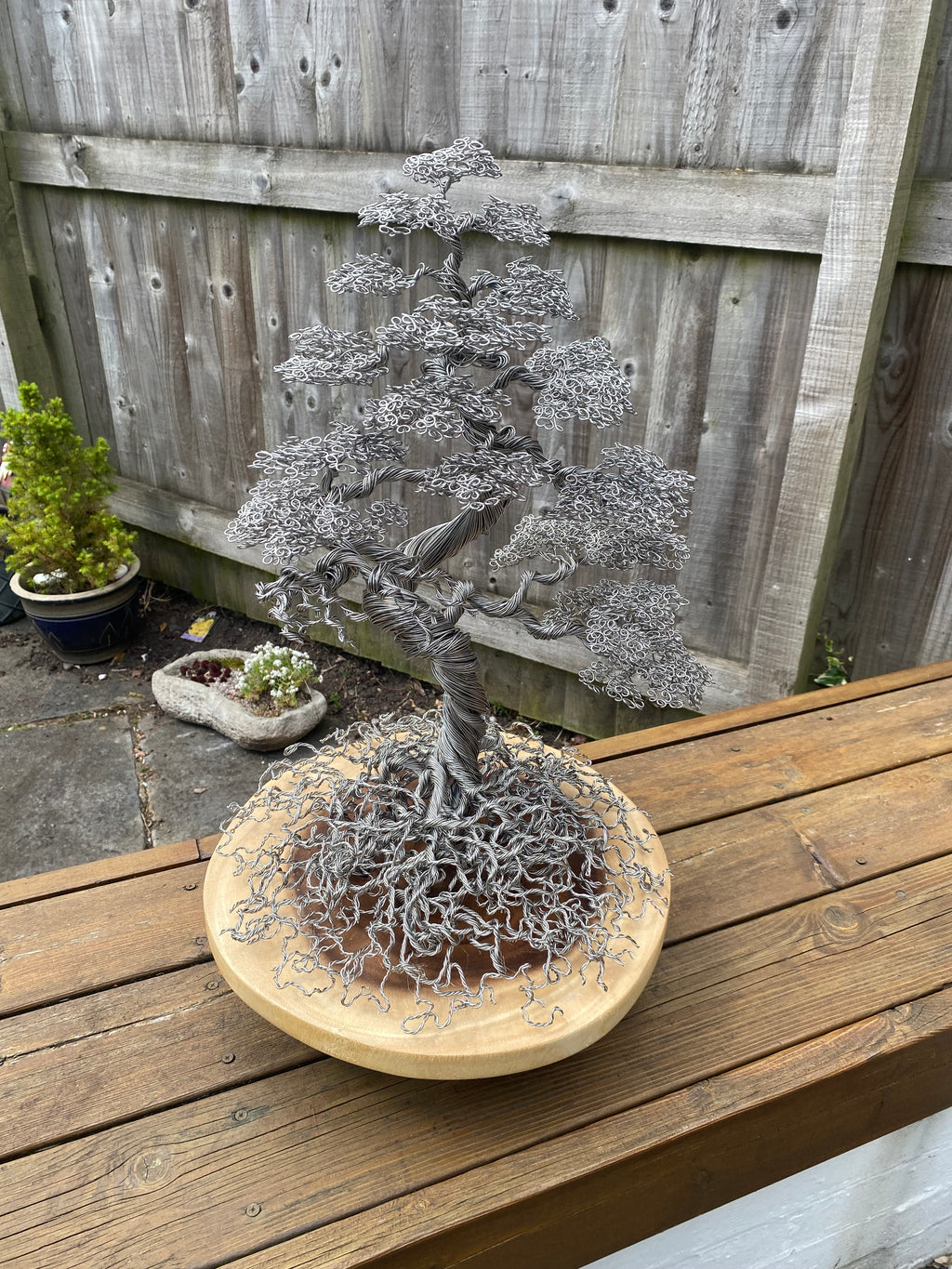 Large Stainless Steel Bonsai Sculpture