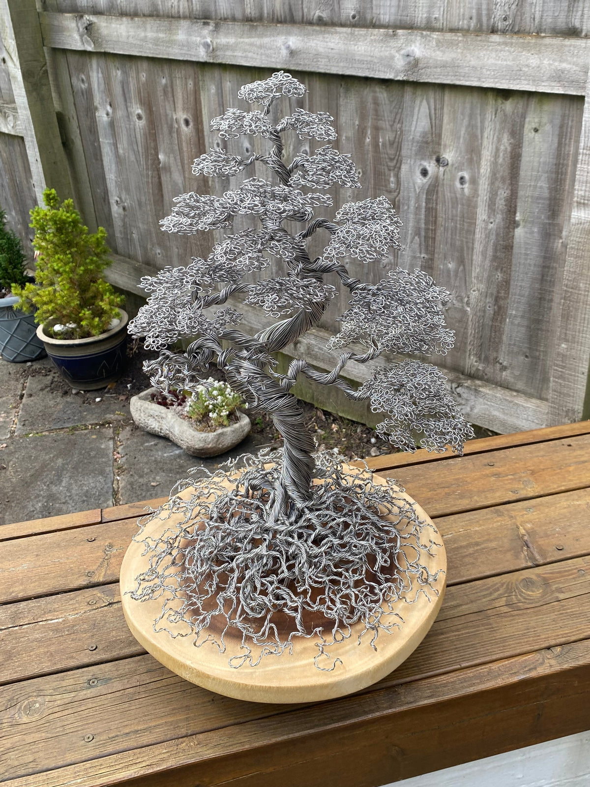Large Stainless Steel Bonsai Sculpture
