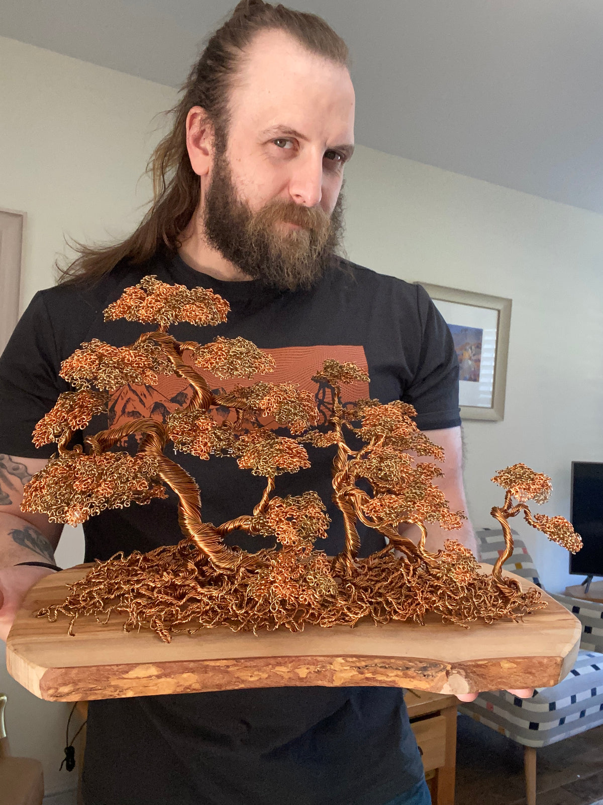 Autumn Themed Copper Sculpture