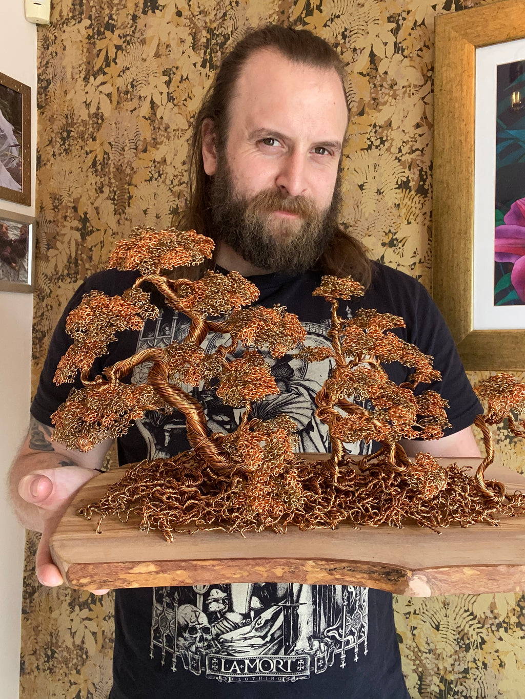 Autumn Themed Copper Sculpture