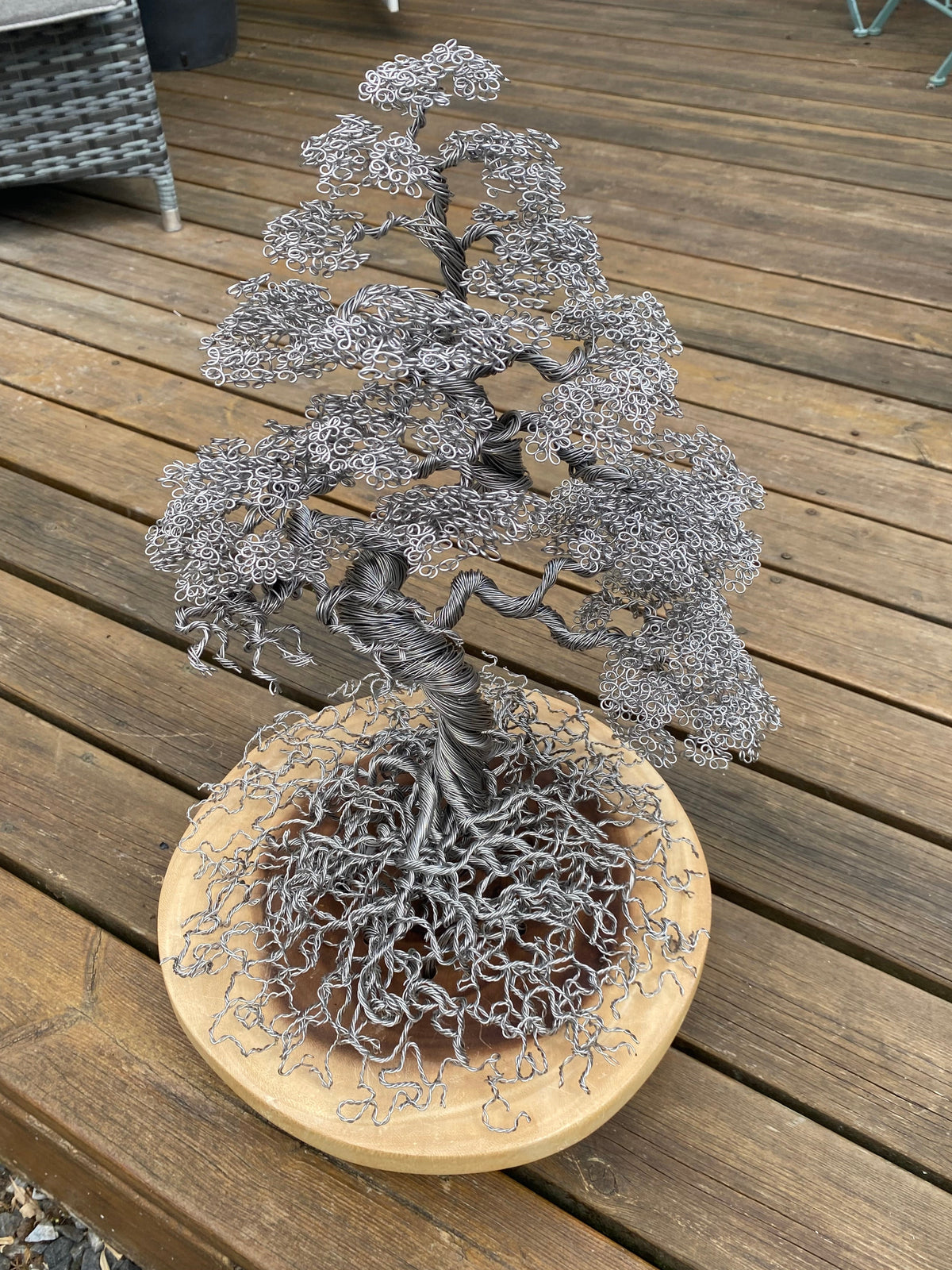 Large Stainless Steel Bonsai Sculpture