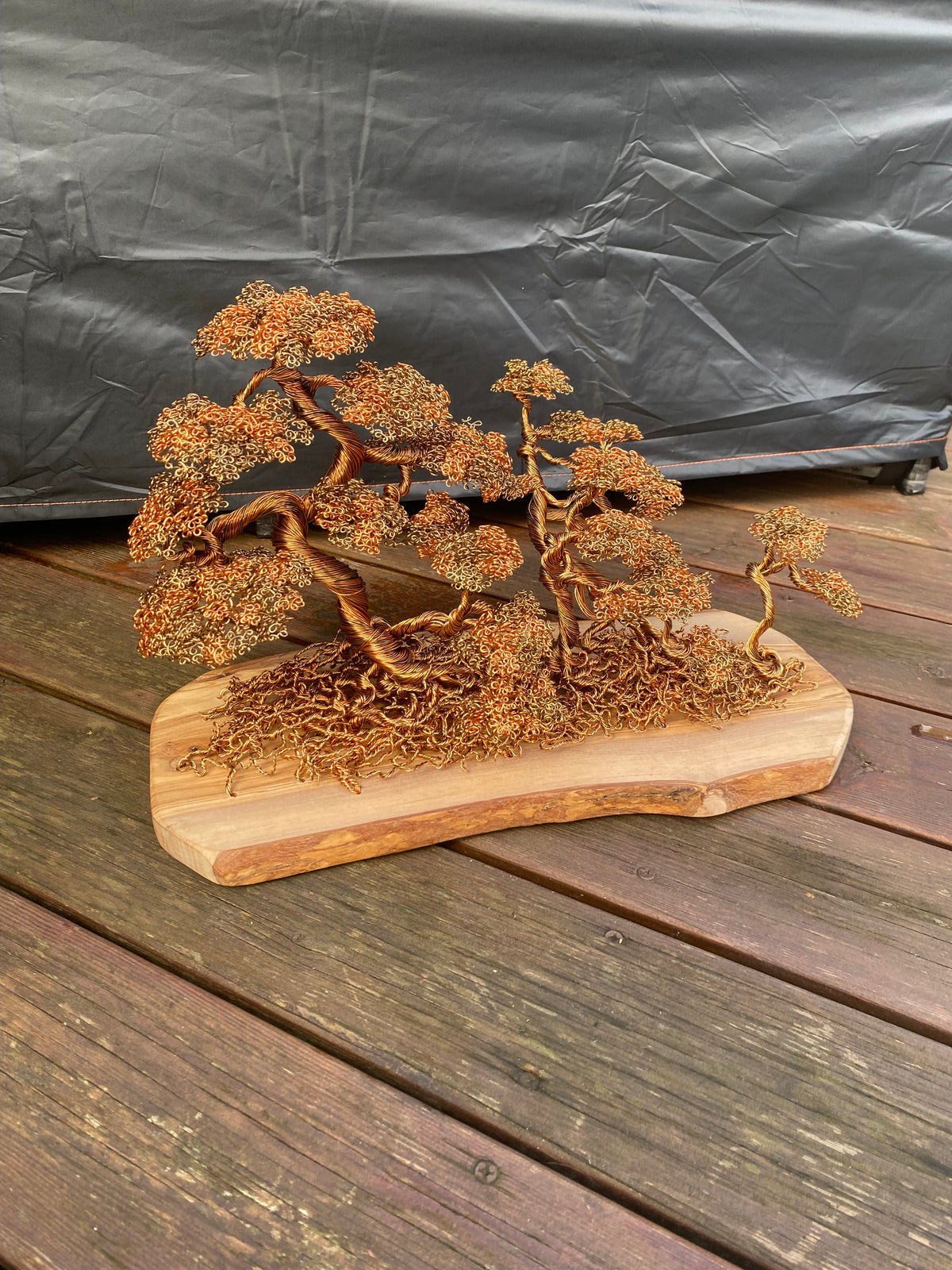 Autumn Themed Copper Sculpture