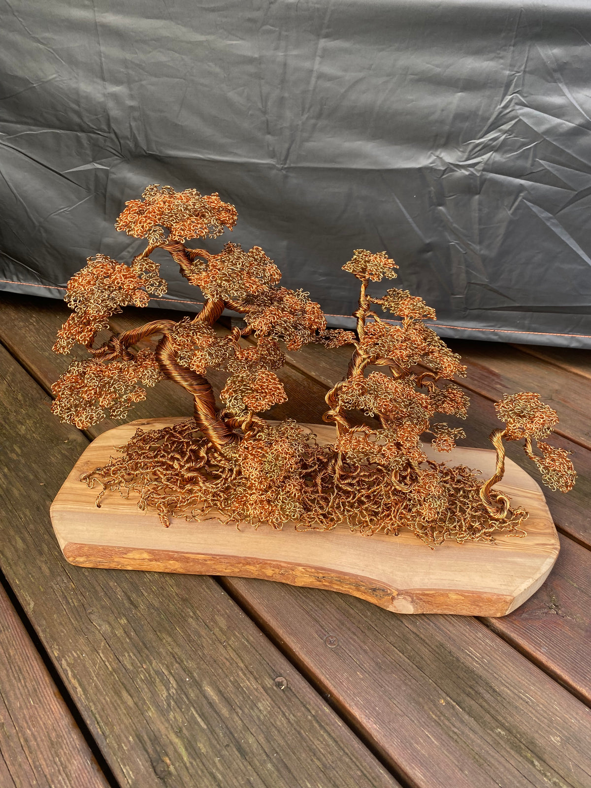 Autumn Themed Copper Sculpture