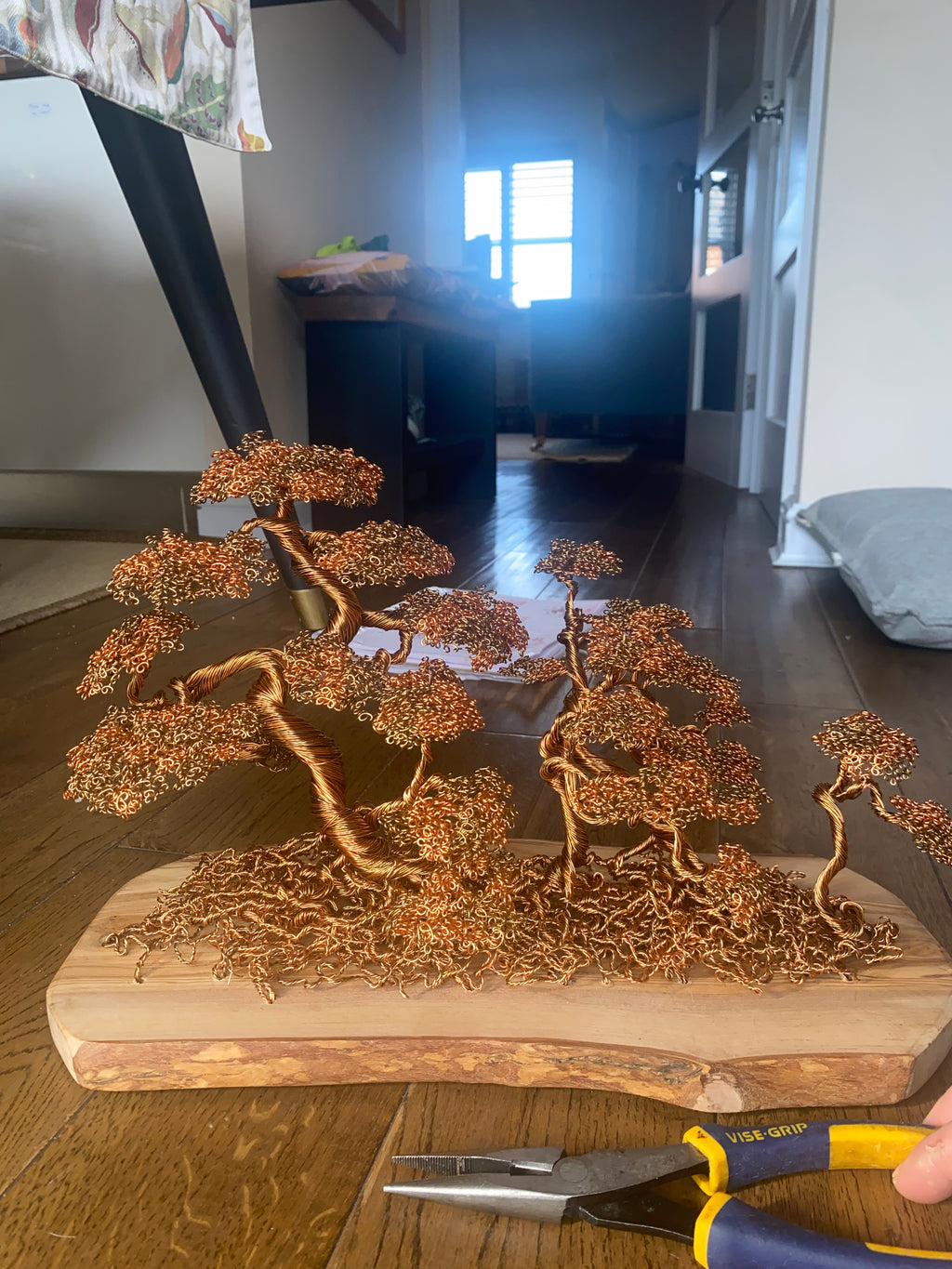 Autumn Themed Copper Sculpture